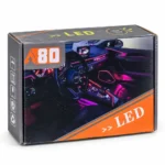 A80 RGB LED Car Ambient Light Kit retail package