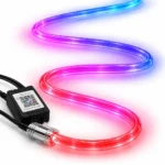 A80 RGB LED Car Ambient Light Kit multicolor lighting demonstration