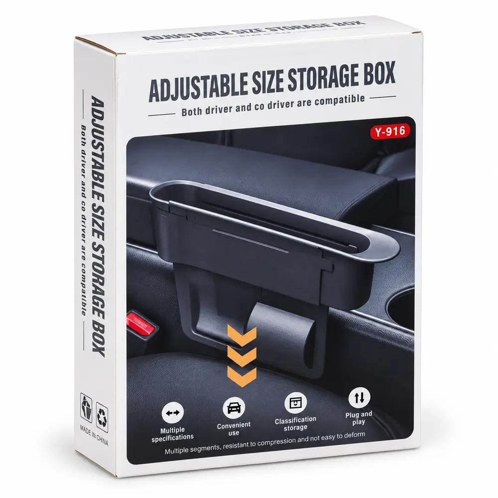 Y-916 Adjustable Car Seat Gap Organizer Package