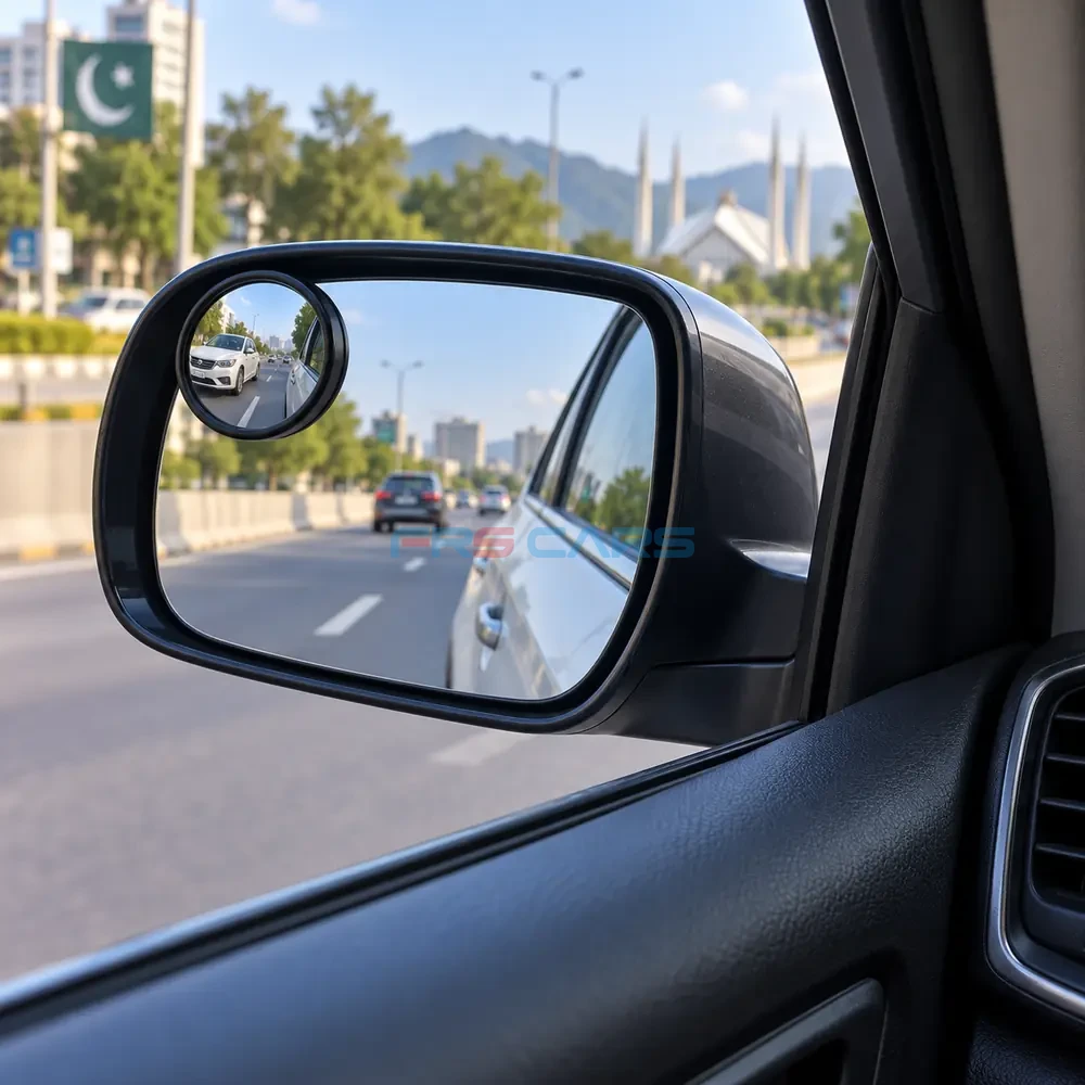 3R Blind Spot Mirror 3R-062 installed on a car side mirror
