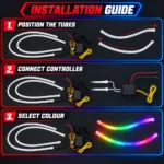 Three-step LED daytime running light installation guide