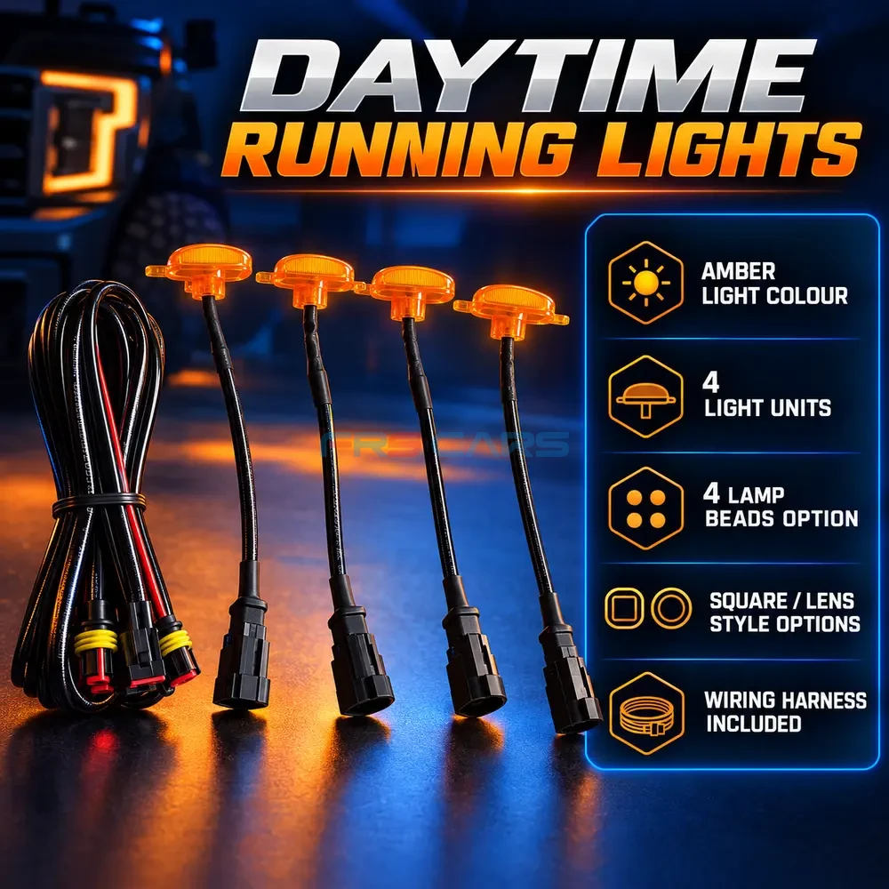 Amber daytime running lights specifications and components