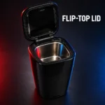 Boutique Vehicle Ashtray Model No.029 open flip-top lid