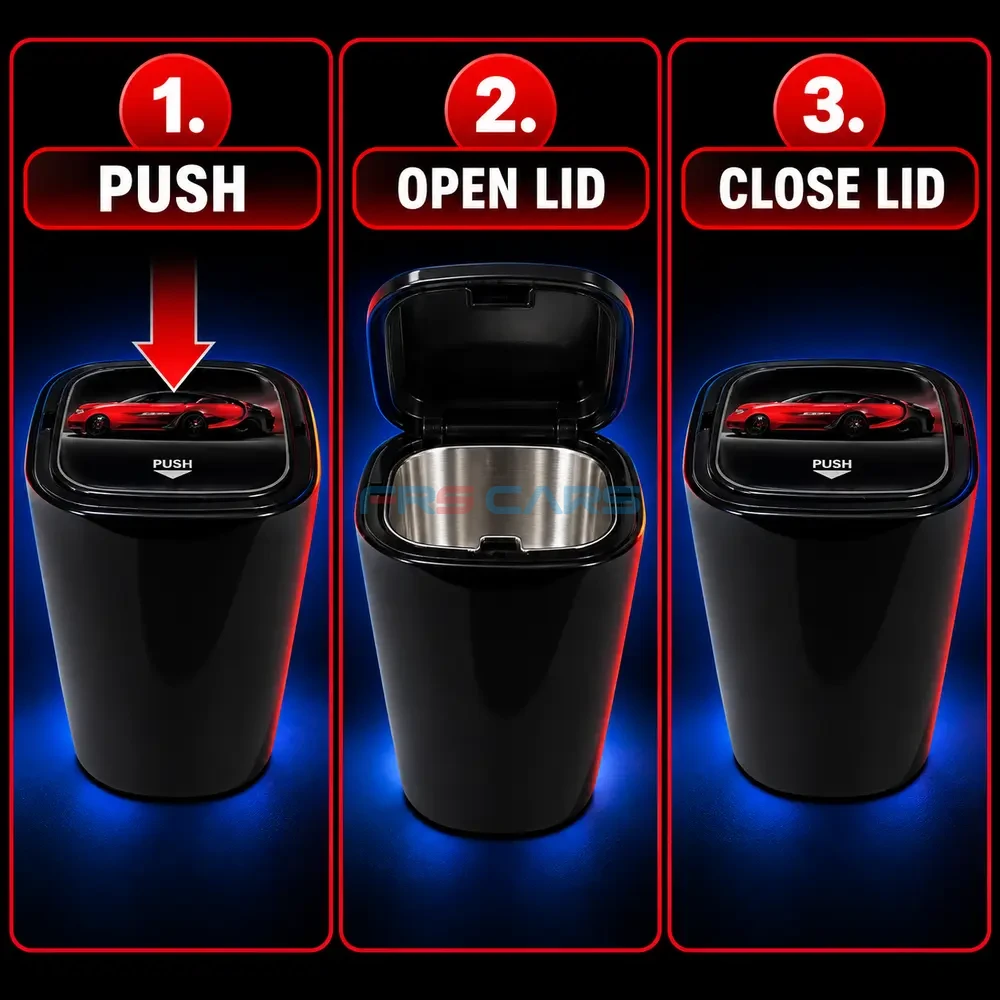 Boutique Vehicle Ashtray 029 – Premium Black Car Ashtray