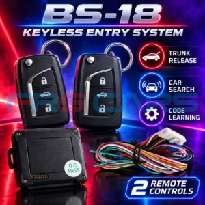 BS-18 keyless entry system features and remote controls