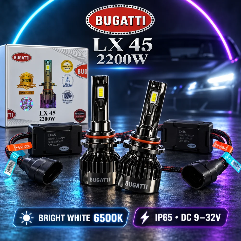 BUGATTI LX 45 LED headlight kit front box 9005 9006