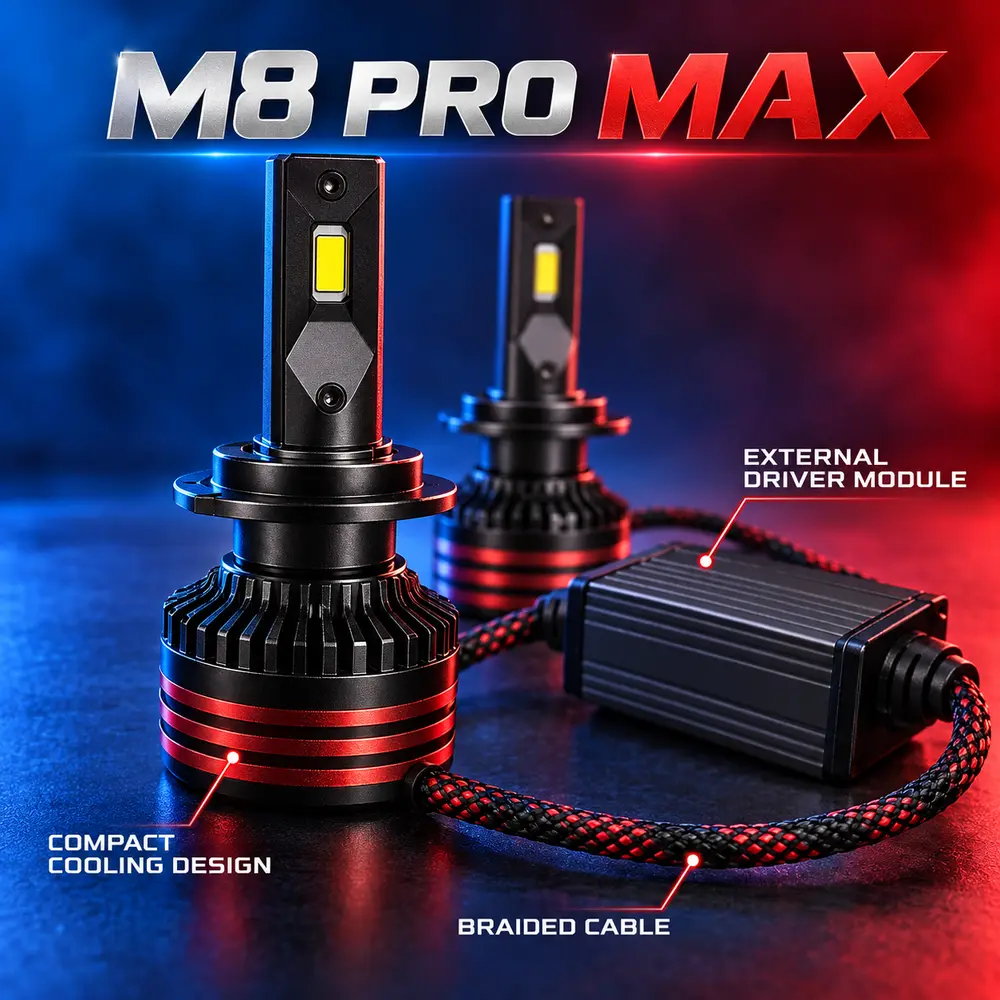 BUGATTI M8 Pro Max 1000W LED Automotive Kit
