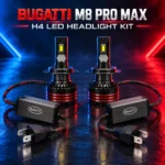 Bugatti M8 Pro Max H4 LED headlight kit with external drivers