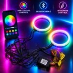 Colorful Angel Eyes colorful halo lights for car customization