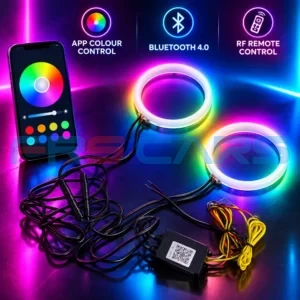 Colorful Angel Eyes colorful halo lights for car customization