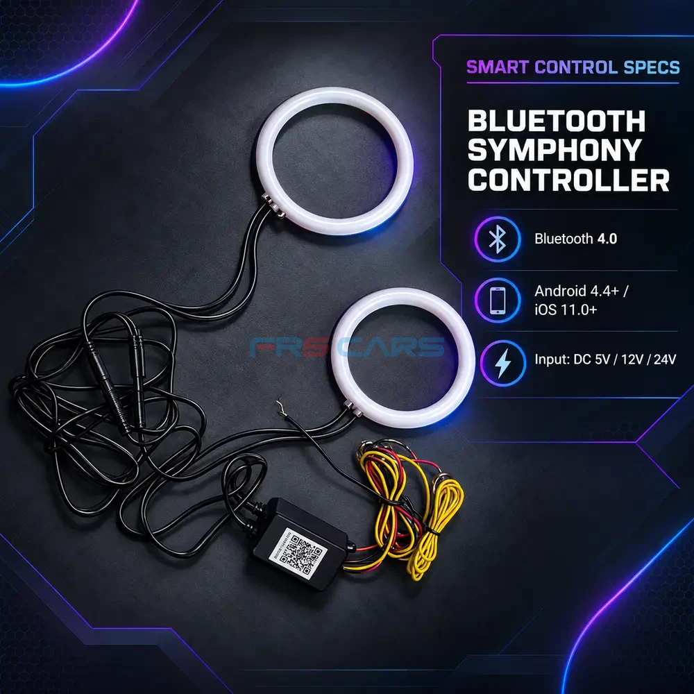 Colorful Angel Eyes Bluetooth Halo Lighting for Cars