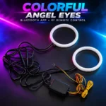 Colorful Angel Eyes Bluetooth halo lighting kit for cars