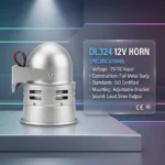 DL324 12V siren with durable metal body and high decibel output callouts
