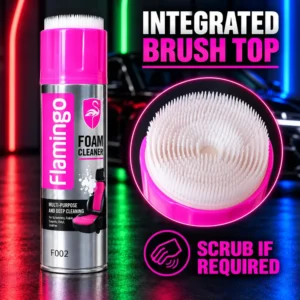 Flamingo Foam Cleaner F002 integrated brush top