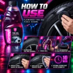 How to apply Flamingo Tire Gel F353 to tire sidewall