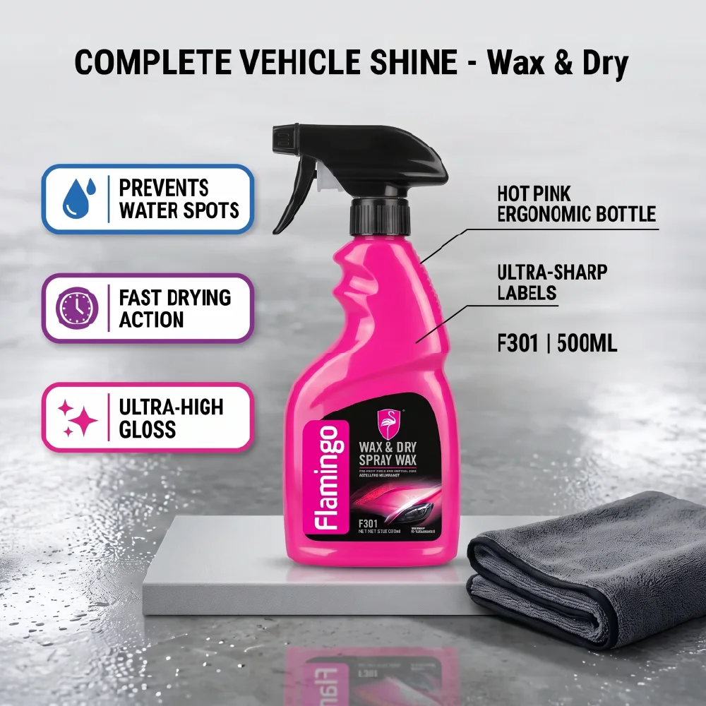 Flamingo Wax & Dry Spray Wax F301 500ml