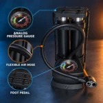 Manual Foot Pump with Analog Pressure Gauge