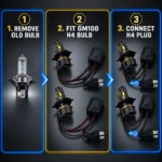 BUGATTI GM100 H4 LED Headlight Kit installation guide