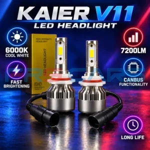 Kaier V11 LED headlight 6000K 7200LM features