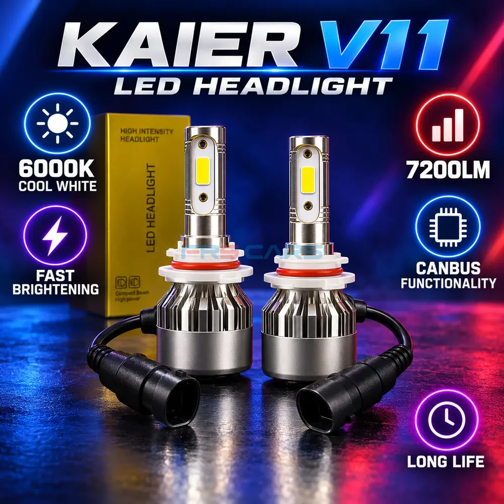 Kaier V11 LED headlight 6000K 7200LM features