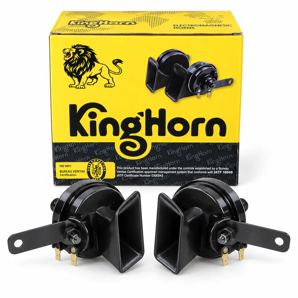 KingHorn dual car horn set with retail box