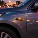 LYW-6120A LED side marker lamp installed on car fender
