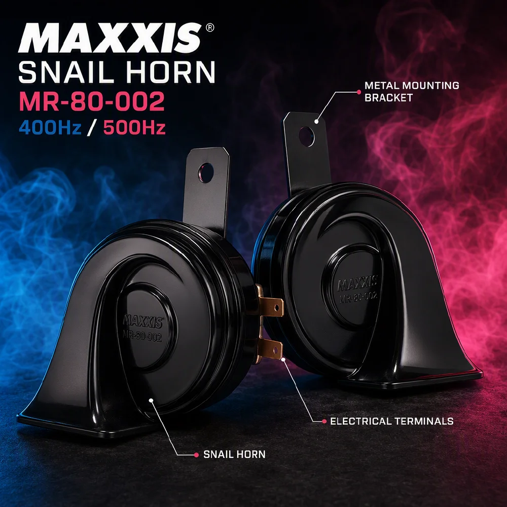 MAXXIS MR-80-002 Snail Horn Pair – 400Hz / 500Hz