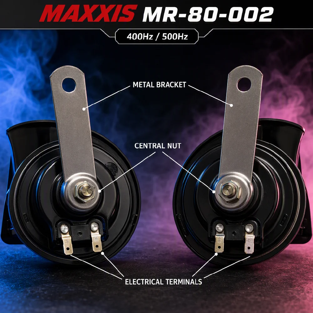 MAXXIS MR-80-002 Snail Horn Pair – 400Hz / 500Hz