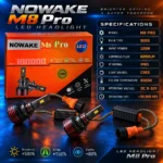 NOWAKE M8 Pro 9005 LED headlight specifications