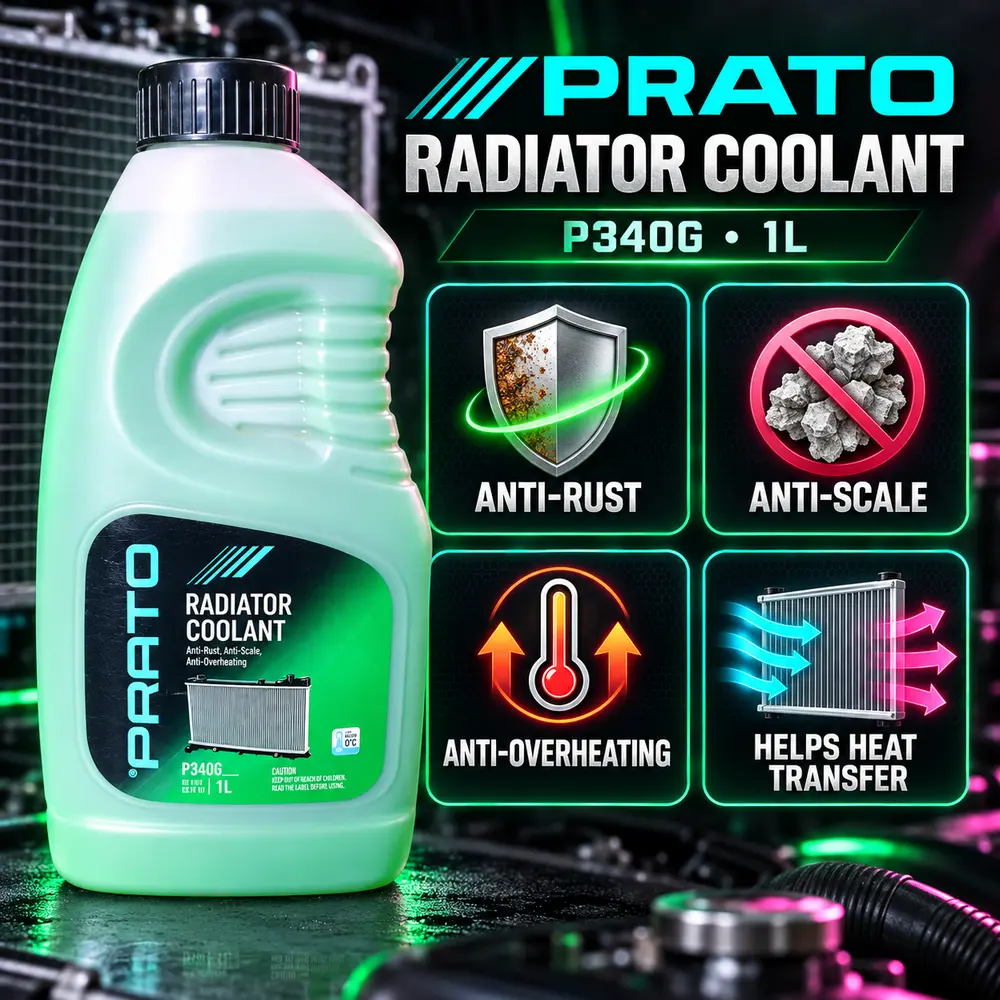 PRATO Radiator Coolant P340G anti-rust and anti-scale features