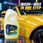 PRATO Wash Wax P333 wash shine and water beading result