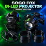 SOGO F8X Bi-LED projector complete set