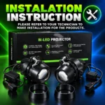 SOGO F8X Bi-LED projector installation instruction