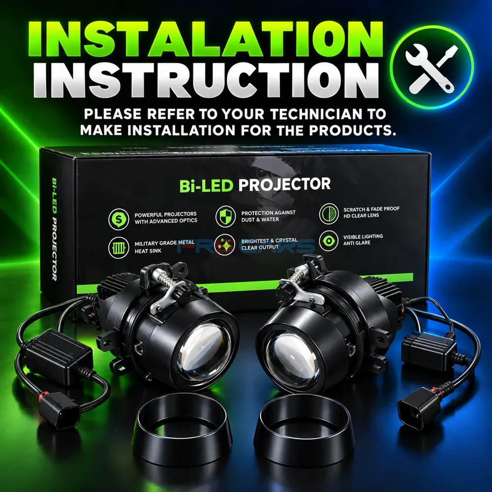 SOGO F8X Bi-LED projector installation instruction