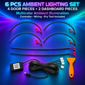 SOGO 6PC magic color ambient light kit for four doors and dashboard