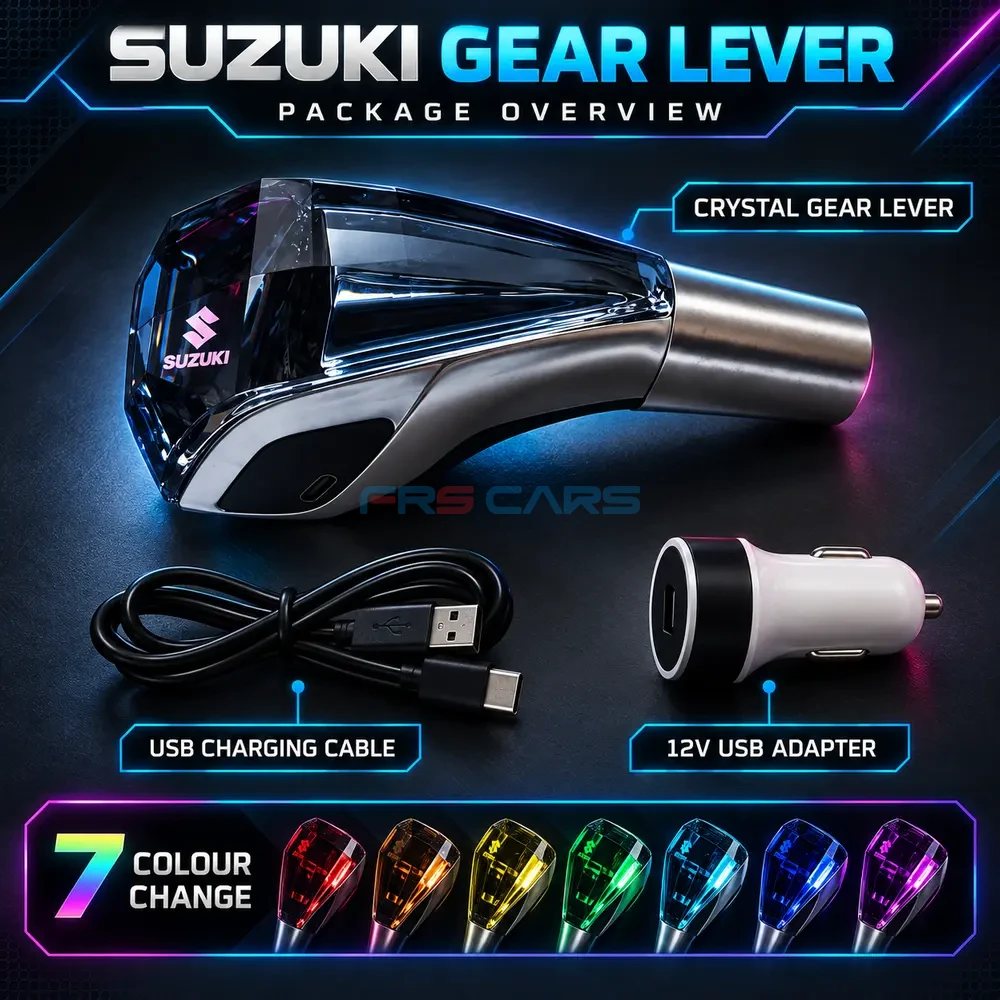 Suzuki crystal gear lever package with USB cable and adapter