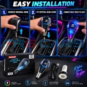Blue Crystal Gear Knob for Toyota Vehicles