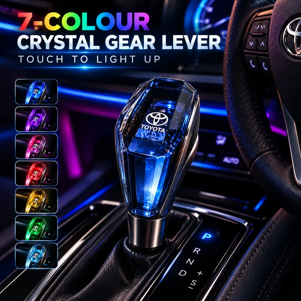 Modengzhe Toyota 7 Colour Crystal Gear Lever Packaging