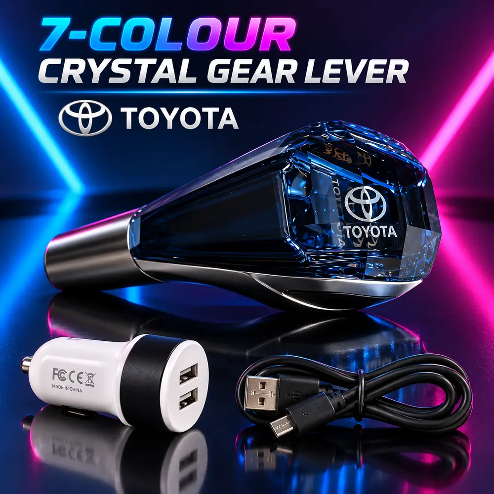 Toyota 7 Colour Crystal Gear Lever