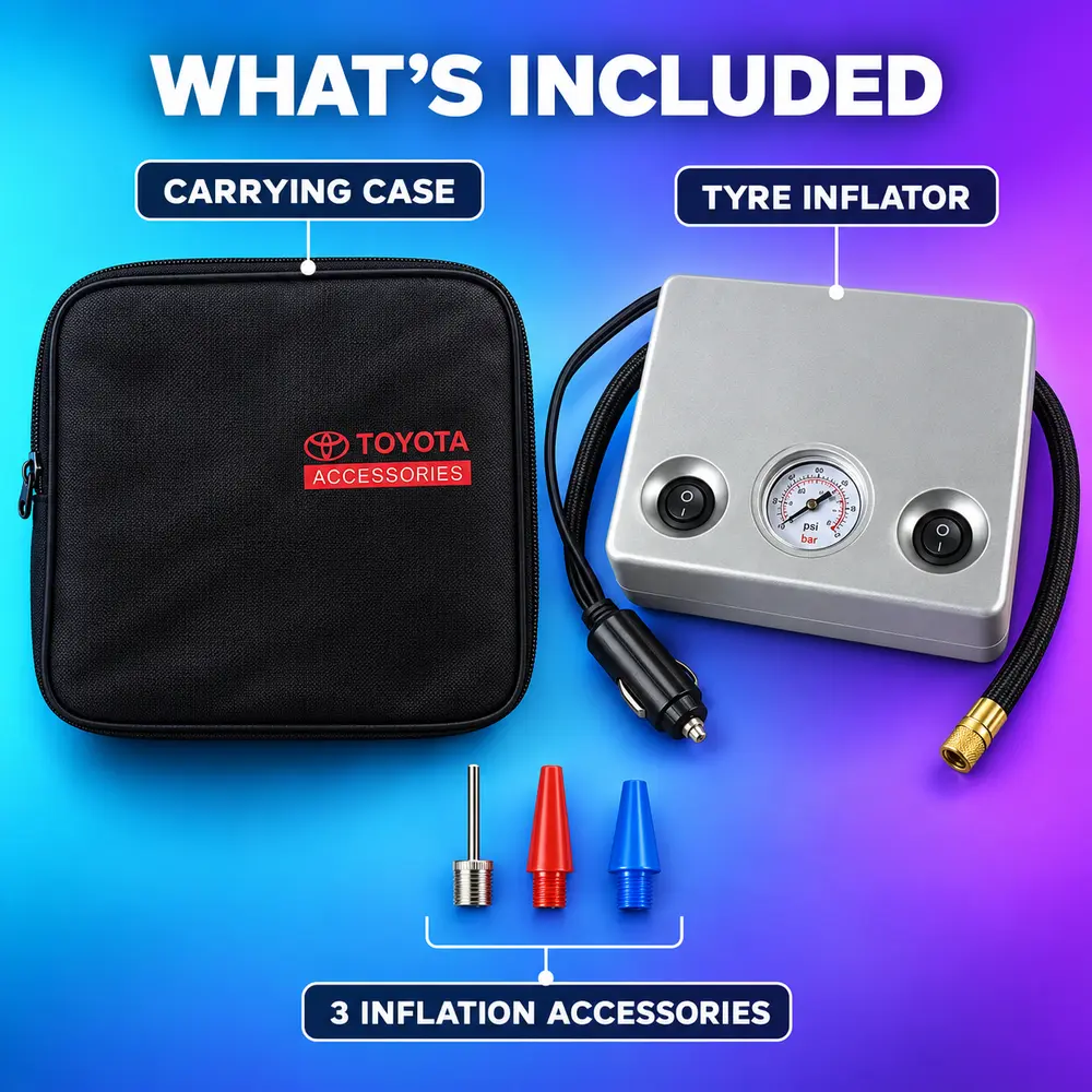 Portable Tyre Inflator Hose and Inflation Nozzles