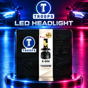 TROOPS LED headlight kit with two LED headlights