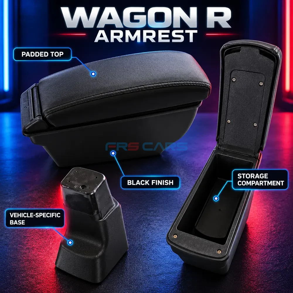 Suzuki Wagon R Black Armrest Storage Compartment