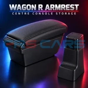 Suzuki Wagon R Black Car Armrest Storage Box