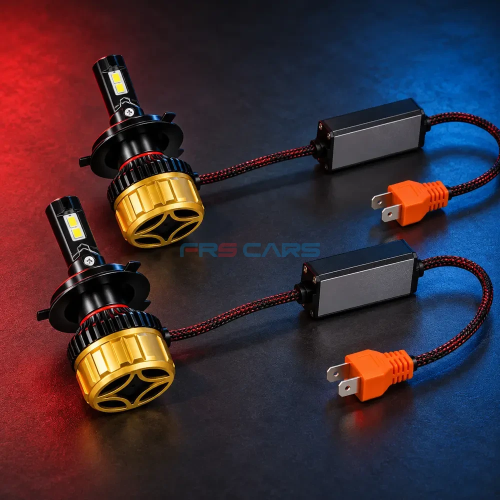 YAMAMOTO X8PRO H4 LED Headlights 1500W 150000LM with 60cm RGB DRL
