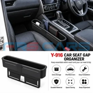 Black adjustable car interior organizer