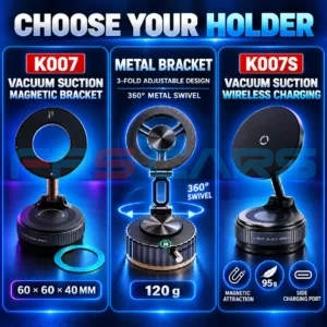 Vacuum Suction Phone Holder