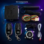 Keyless entry push start system remote control